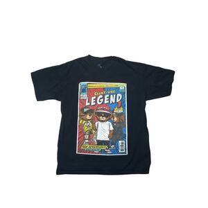 East West Giant-Size LEGEND Comic Style Graphic Tee – Size Large – Black T-Shirt